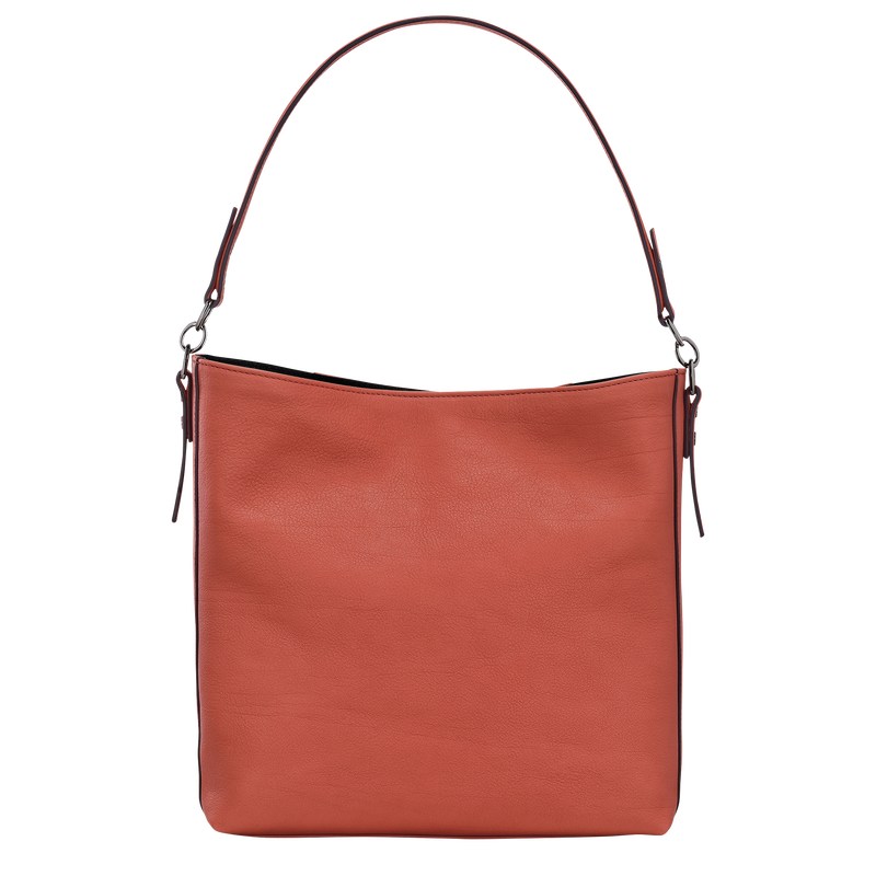 Longchamp Longchamp 3D M Hobo bag - Leather Sienna | 3718-KBRUW