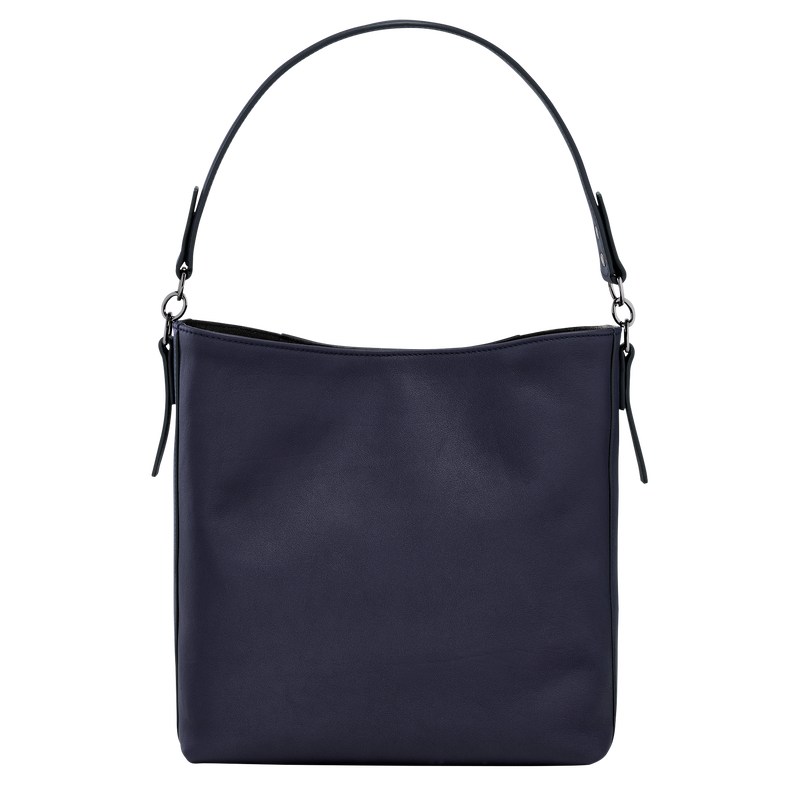 Longchamp Longchamp 3D M Hobo bag - Leather Bilberry | 9018-HOVTX