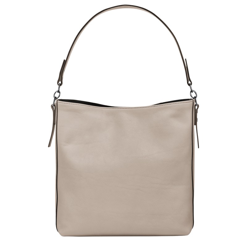 Longchamp Longchamp 3D M Hobo bag - Leather Clay | 0182-JGLHZ