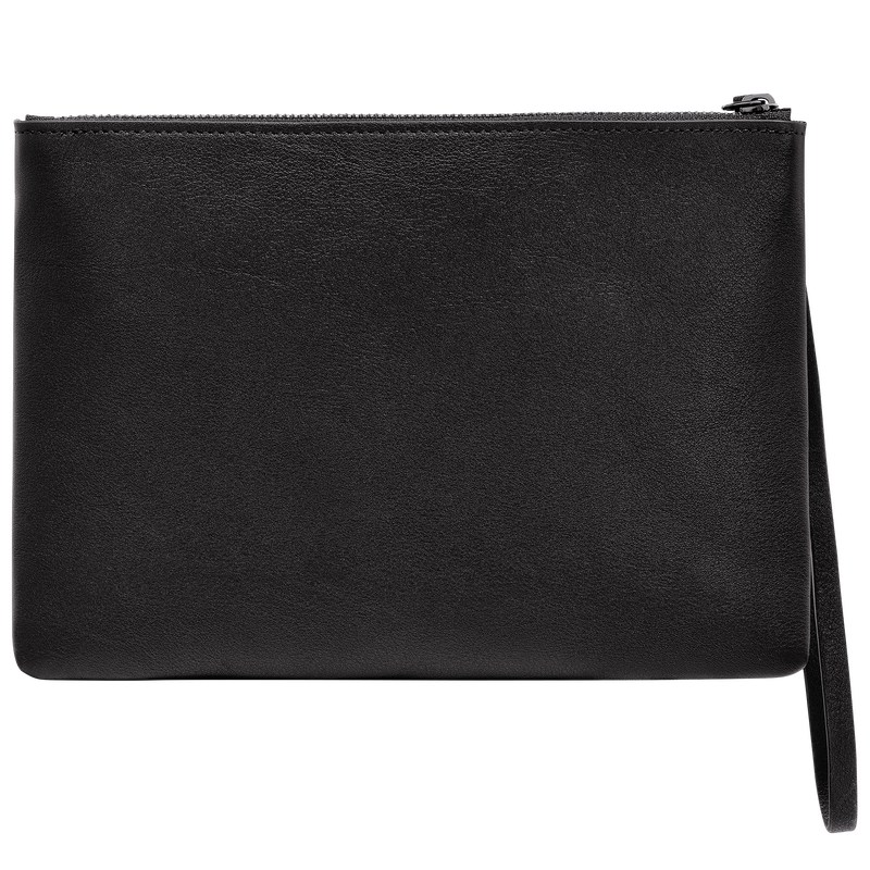 Longchamp Longchamp 3D Pouch - Leather Siyah | 4725-ETSLB