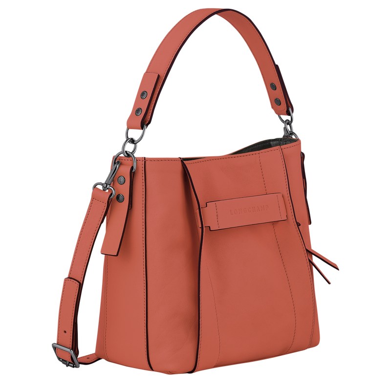 Longchamp Longchamp 3D S Crossbody bag - Leather Sienna | 0573-NCQHF