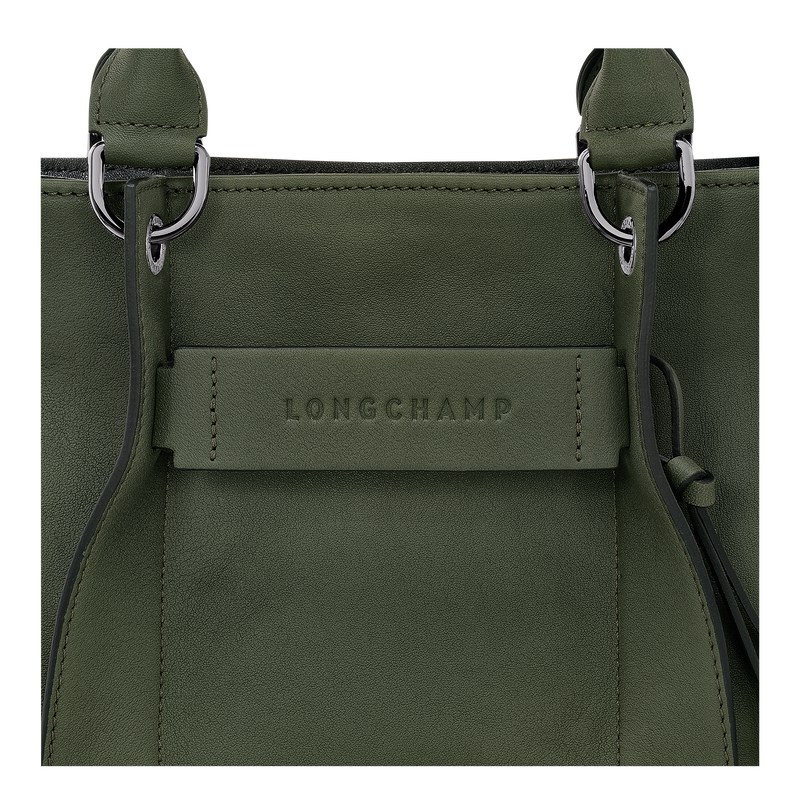 Longchamp Longchamp 3D S Handbag - Leather Haki | 3981-IKRQJ