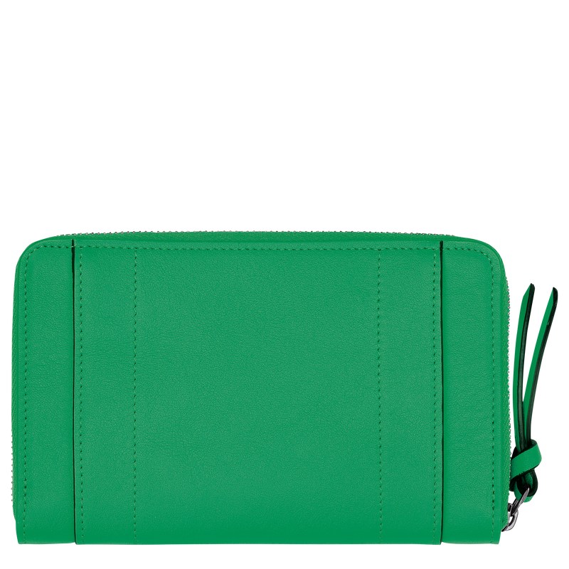 Longchamp Longchamp 3D Wallet - Leather Yeşil | 9862-KFSXZ