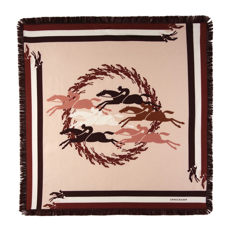 Longchamp Longchamp Jumping Silk scarf 70 - OTHER Nude | 7840-FJWSC