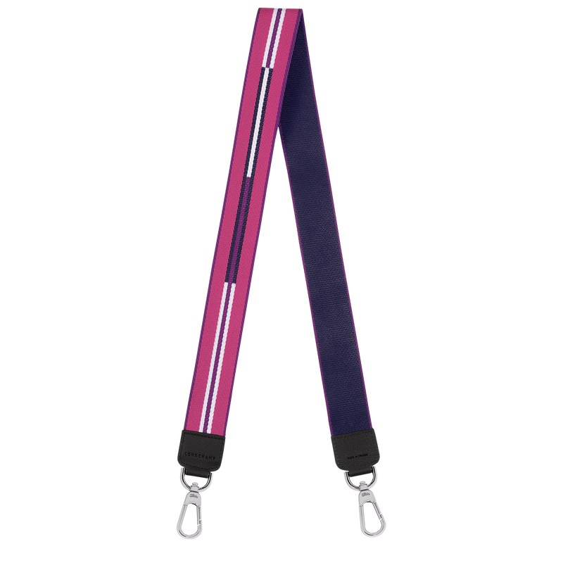 Longchamp Longchamp Rayures Shoulder strap - Canvas Violet | 0347-UCWSK