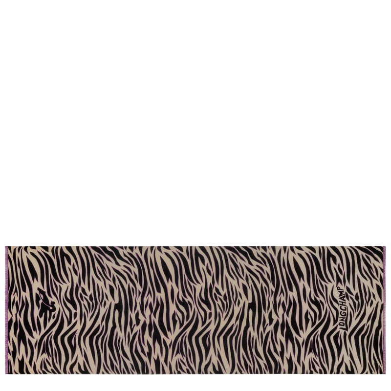 Longchamp Longchamp Tiger Stole - Silk Blend Oat | 5906-APYOJ