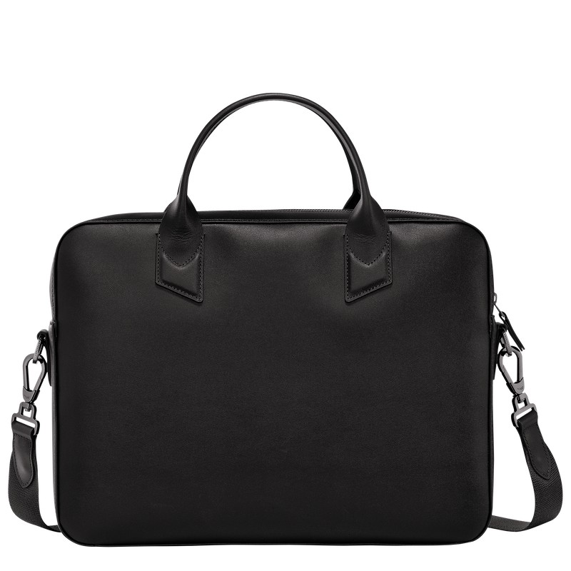 Longchamp Longchamp sur Seine Briefcase - Leather Siyah | 1754-HFUZE