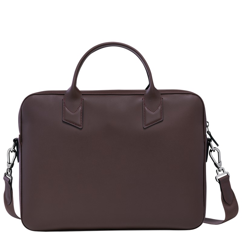 Longchamp Longchamp sur Seine Briefcase - Leather Mocha | 3640-NMCXD