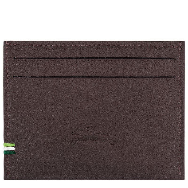 Longchamp Longchamp sur Seine Card holder - Leather Mocha | 7940-BMRVS