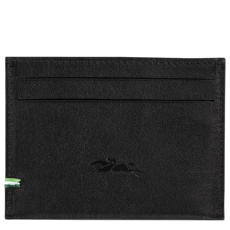 Longchamp Longchamp sur Seine Card holder - Leather Siyah | 1253-TZROA