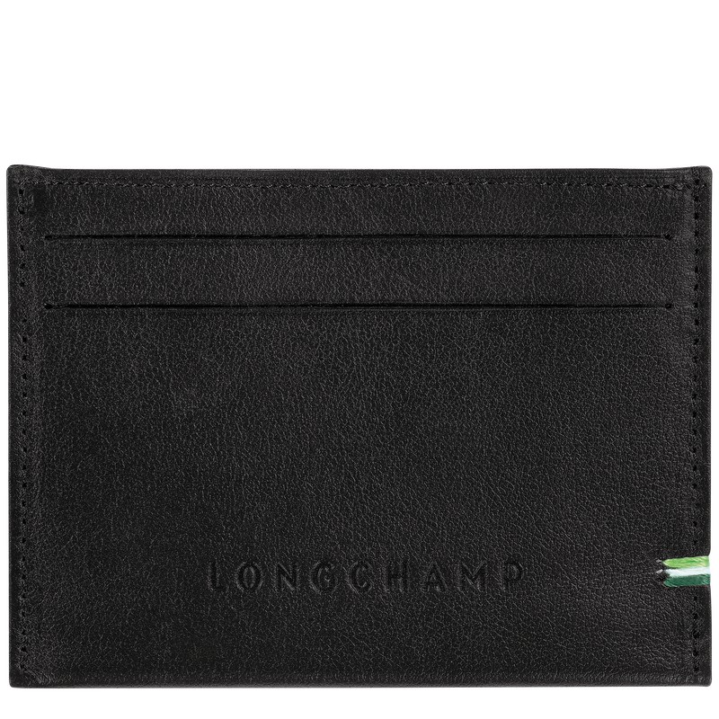 Longchamp Longchamp sur Seine Card holder - Leather Siyah | 1253-TZROA