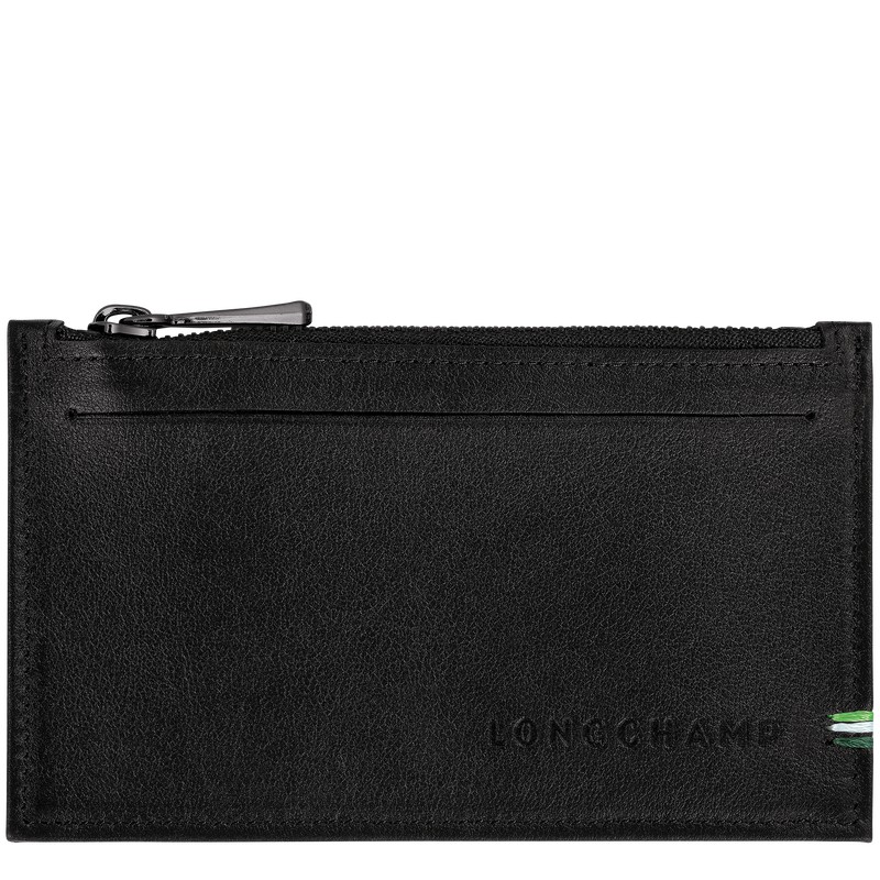 Longchamp Longchamp sur Seine Coin purse - Leather Siyah | 9461-XTKCV