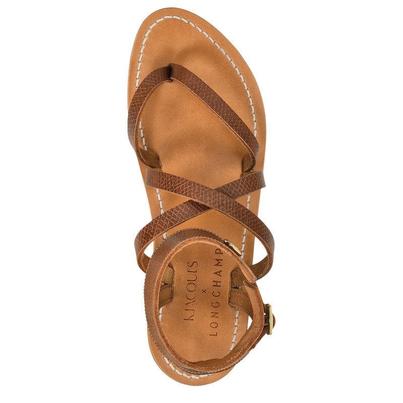 Longchamp Longchamp x K.Jacques Sandals - Leather Kahverengi | 3017-AVSRM