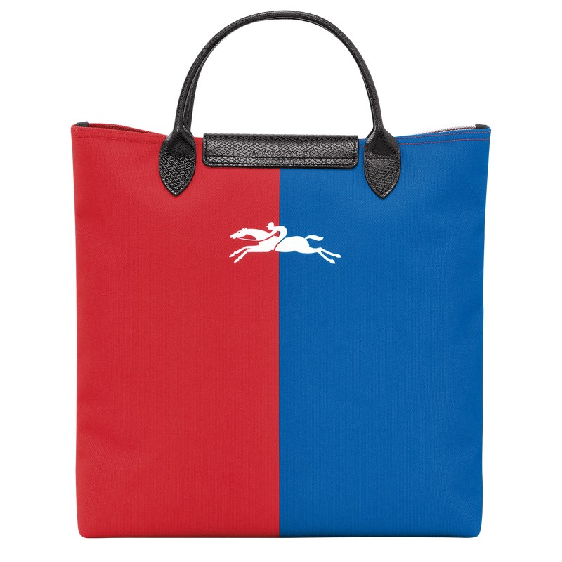 Longchamp Longchamp x Robert Indiana L Handbag - Canvas Beyaz | 5736-ZREWL