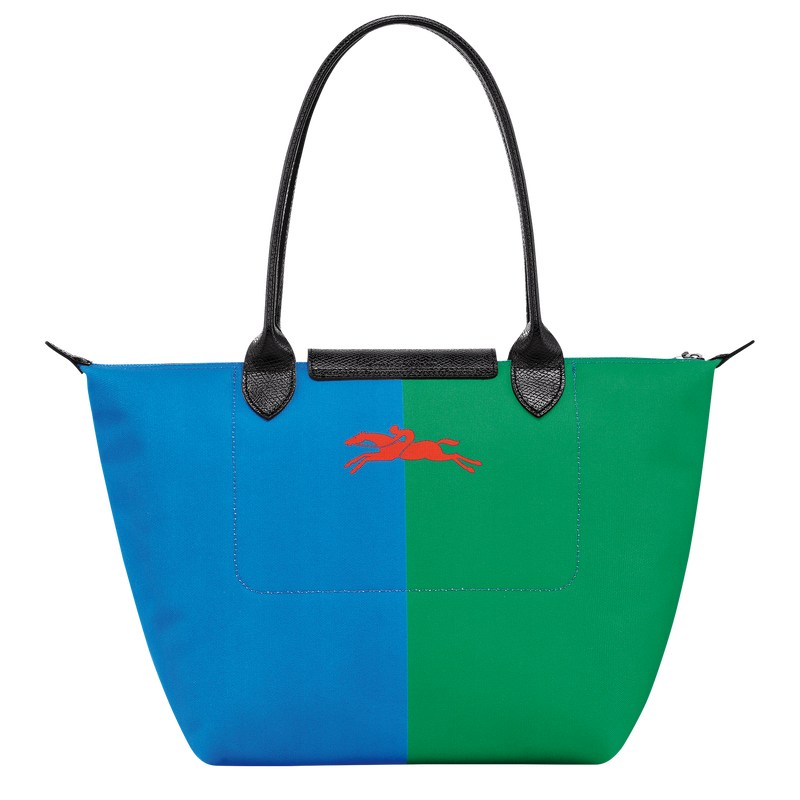 Longchamp Longchamp x Robert Indiana M Tote bag - Canvas Red/Navy | 4923-FAWDX