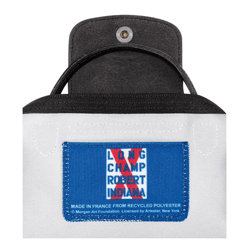 Longchamp Longchamp x Robert Indiana Pouch - Canvas Beyaz | 2576-EJBUC