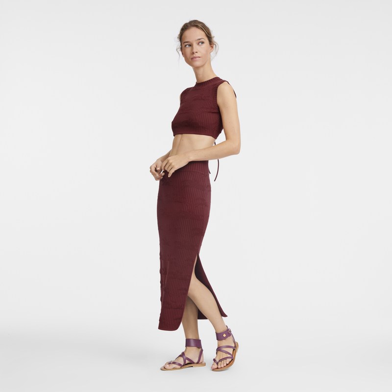 Longchamp Midi skirt - Knit Sienna | 4276-IJFBN