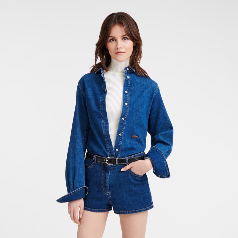 Longchamp Shirt - Denim Denim | 3195-ZNJQG