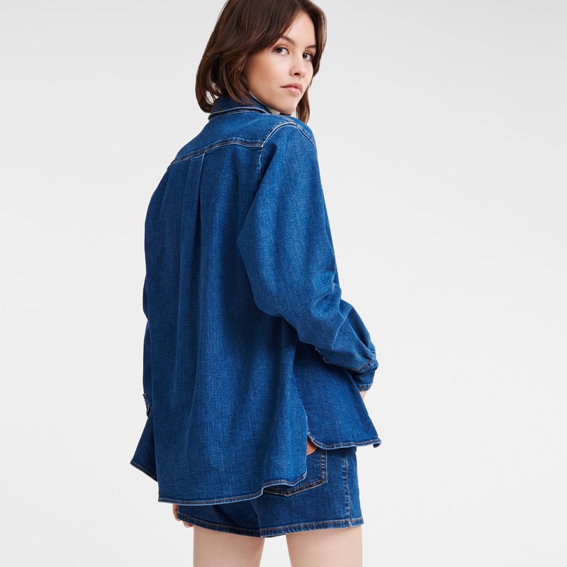 Longchamp Shirt - Denim Denim | 3195-ZNJQG