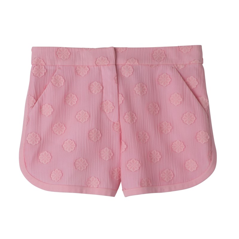 Longchamp Shorts - Canvas Pembe | 7928-LDHGX