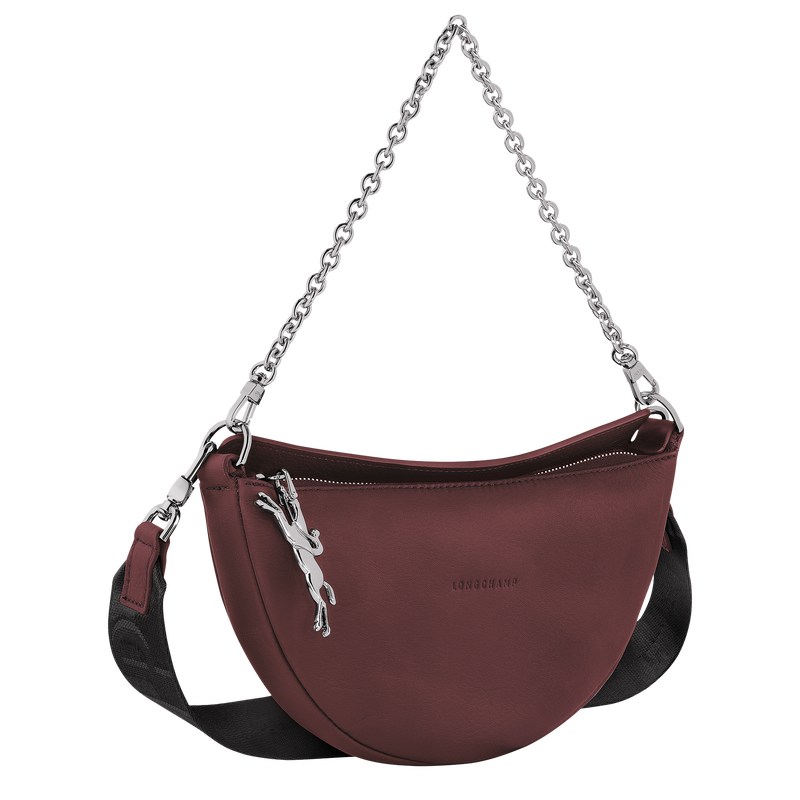 Longchamp Smile S Crossbody bag - Leather Plum | 0751-GERNL