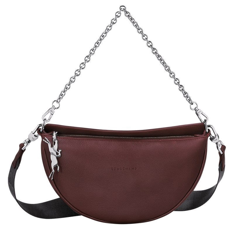 Longchamp Smile S Crossbody bag - Leather Plum | 0751-GERNL