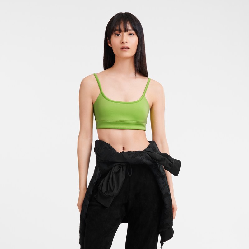 Longchamp Sport bra - Jersey Yeşil | 4205-PTXMA