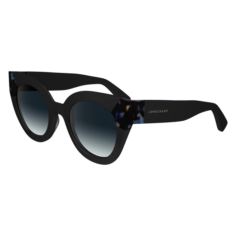 Longchamp Sunglasses - OTHER Black/Blue Havana | 9651-PDKML