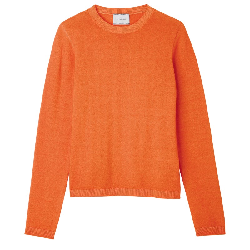 Longchamp Sweater - Knit Turuncu | 8597-QZOFG