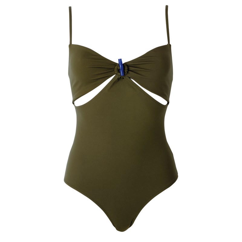 Longchamp Swimsuit - Jersey Haki | 9720-HRIZP