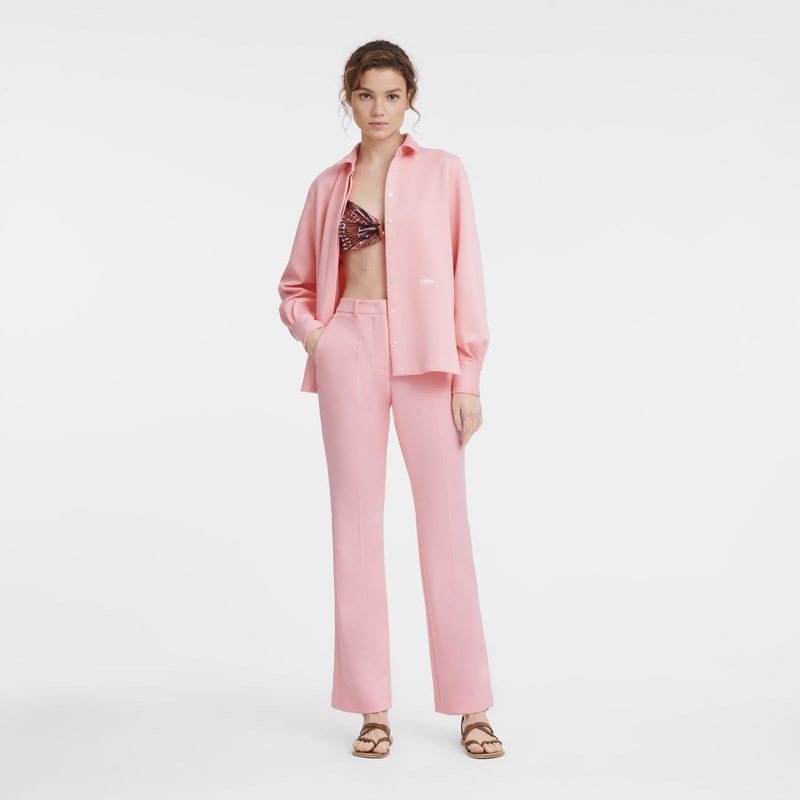 Longchamp Trousers - Jersey Pembe | 2384-PLRHM