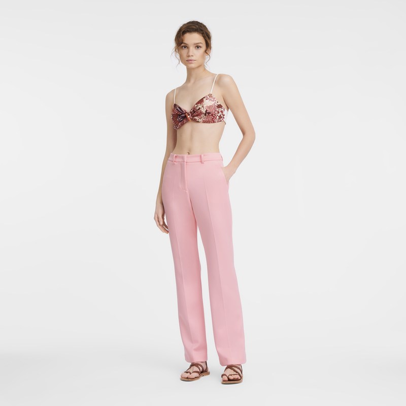 Longchamp Trousers - Jersey Pembe | 2384-PLRHM