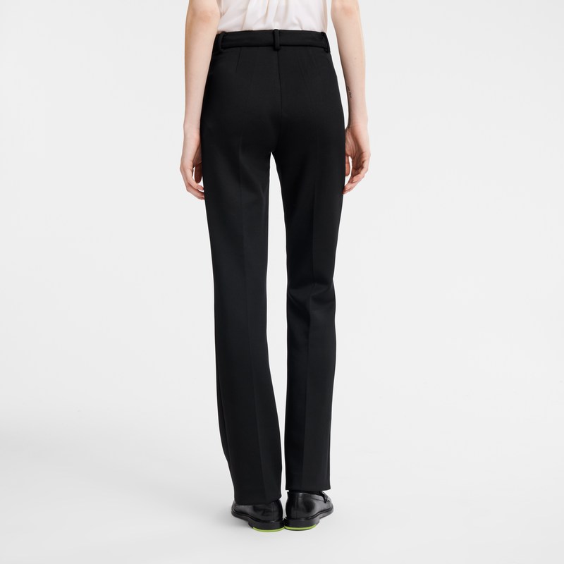 Longchamp Trousers - Jersey Siyah | 6750-XIGDL