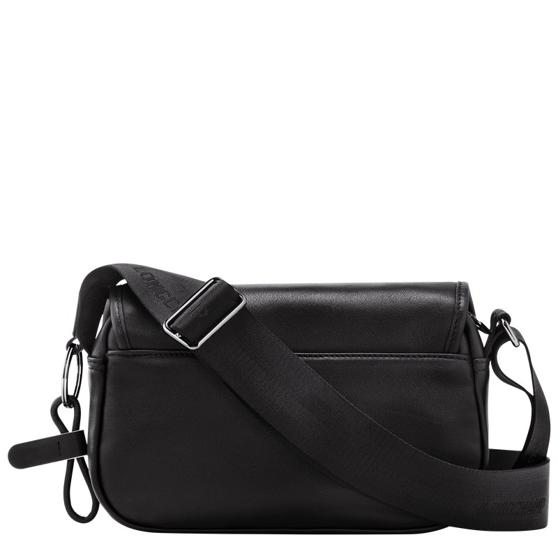 Longchamp Très Paris S Crossbody bag - Leather Siyah | 7452-ECIDZ