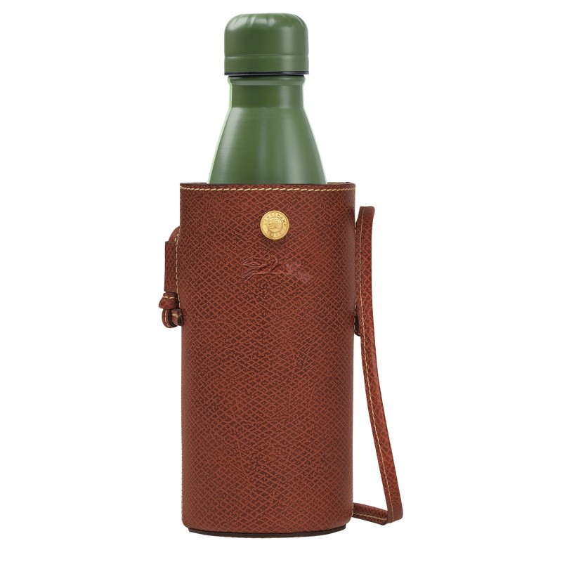 Longchamp Épure Bottle holder - Leather Kahverengi | 8473-YGLAF