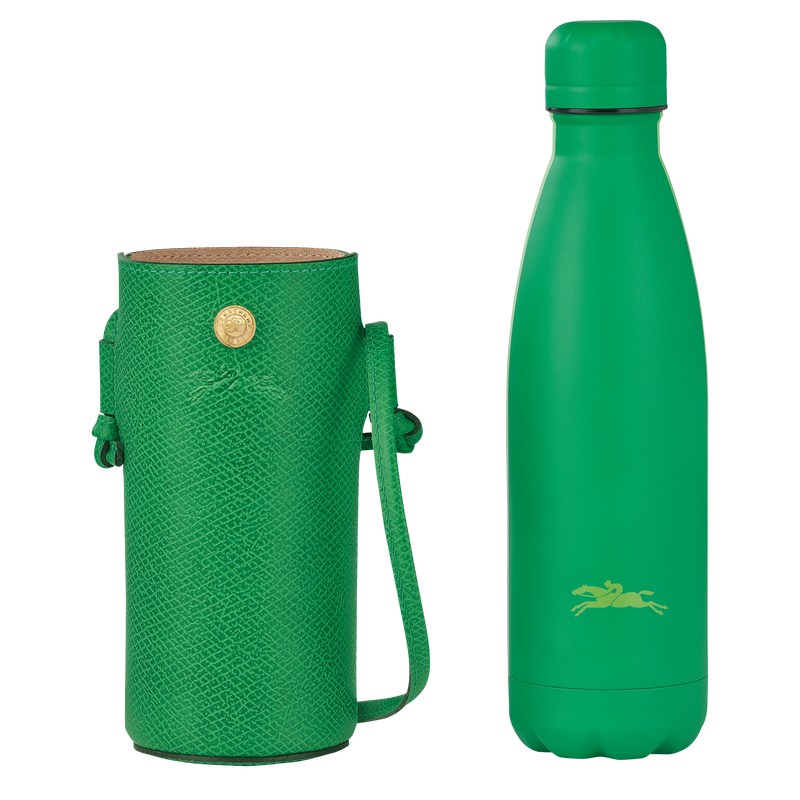 Longchamp Épure Bottle holder - Leather Yeşil | 0284-ZGCRH