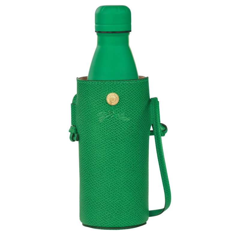 Longchamp Épure Bottle holder - Leather Yeşil | 0284-ZGCRH