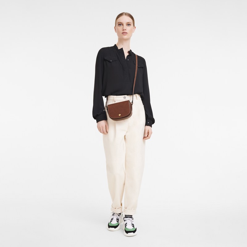 Longchamp Épure XS Crossbody bag - Leather Kahverengi | 8075-RAHGF